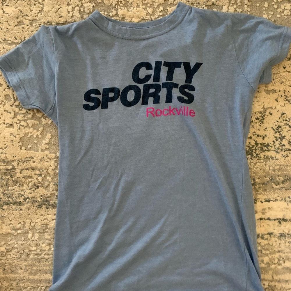 City sports grey casual or athletic tee shirt